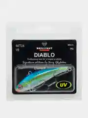 Синий меланж ратлин Brilliant Diablo Vib 90S mm, 36 г