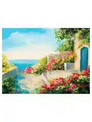 Алмазная мозаика картина вышивка из страз 30*40 см, ОСТРОВ СОКРОВИЩ "Домик у моря", 662400