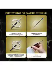 Ручка подарочная шариковая BRAUBERG Soprano, СИНЯЯ, корпус серебристый с синим