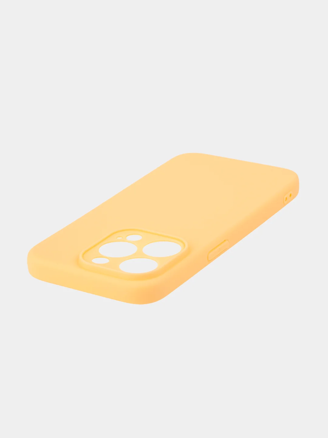 Манго чехол для iPhone 15 Pro силиконовый BROSCORP матовый/ прозрачный/ с карманом, защита камер