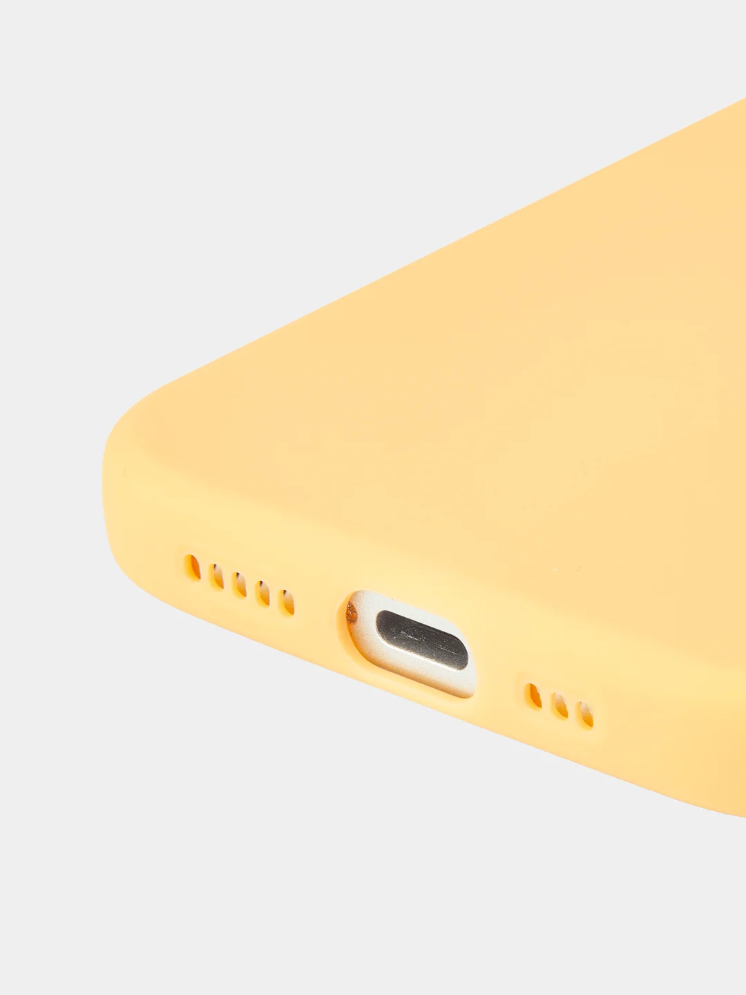 Манго чехол для iPhone 15 Pro силиконовый BROSCORP матовый/ прозрачный/ с карманом, защита камер