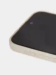 Бежевый меланж чехол для iPhone 15 Pro силиконовый BROSCORP матовый/ прозрачный/ с карманом, защита камер