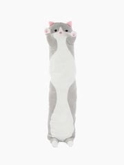 Мягкая игрушка кот-батон 110 см, серый