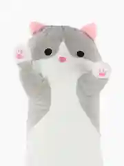 Мягкая игрушка кот-батон 110 см, серый
