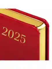 Ежедневник датированный 2025 Brauberg, планер планинг записная книжка А5, под кожу