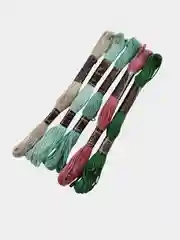 Серый нитки мулине Bestex, набор 5 штук, 8 м