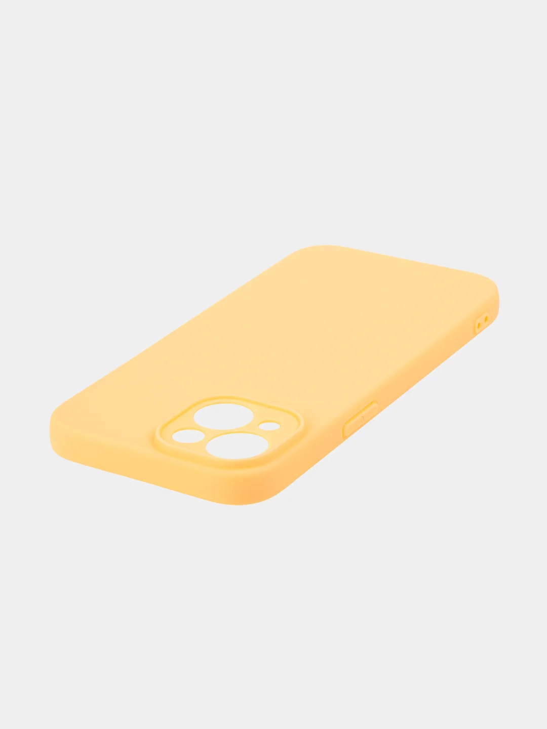 Манго чехол для iPhone 15 силиконовый BROSCORP матовый/ прозрачный тонкий c защитой камер бортик
