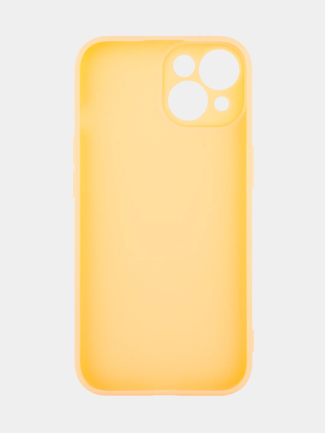 Манго чехол для iPhone 15 силиконовый BROSCORP матовый/ прозрачный тонкий c защитой камер бортик
