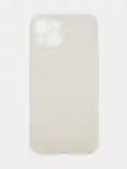 Кремовый чехол для iPhone 15 силиконовый BROSCORP матовый/ прозрачный тонкий c защитой камер бортик