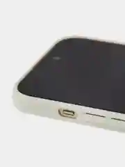 Кремовый чехол для iPhone 15 силиконовый BROSCORP матовый/ прозрачный тонкий c защитой камер бортик