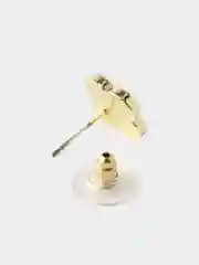 Серьги клевер черные