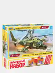 Зелёный хаки сборная модель "Черная акула" Российский ударный вертолет КА-50 масштаб 1:72 КИТ пластик