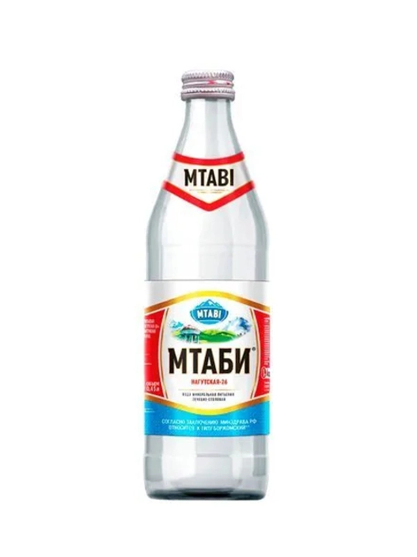 Минеральная газированная вода «Мтаби» стекло, 0,5л