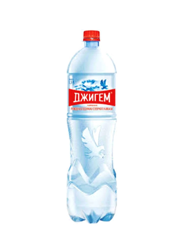 Минеральная газированная вода «Джигем» ледниковая 1,5л, ПЭТ