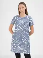 Серый туника женская . Хлопок 100% . Производство - Россия