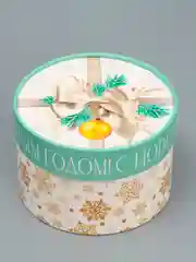 Золотой коробка подарочная круглая с крышкой, разные размеры