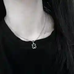 Цепочка на шею, женская цепочка, цепочка мишка, стильная цепочка, цепочка с кулоном