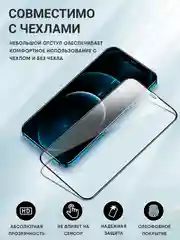 Защитное стекло iPhone 16, 15, 14, 13, 12, XR, 11, 7, 8, SE, 6, Pro, Max на айфон стекло