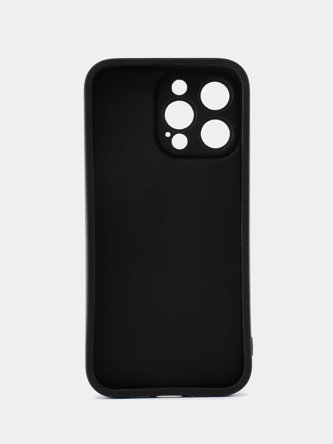 Черный чехол на айфон (iPhone) 11 12 13 14 15 Pro Max силиконовый, с принтом