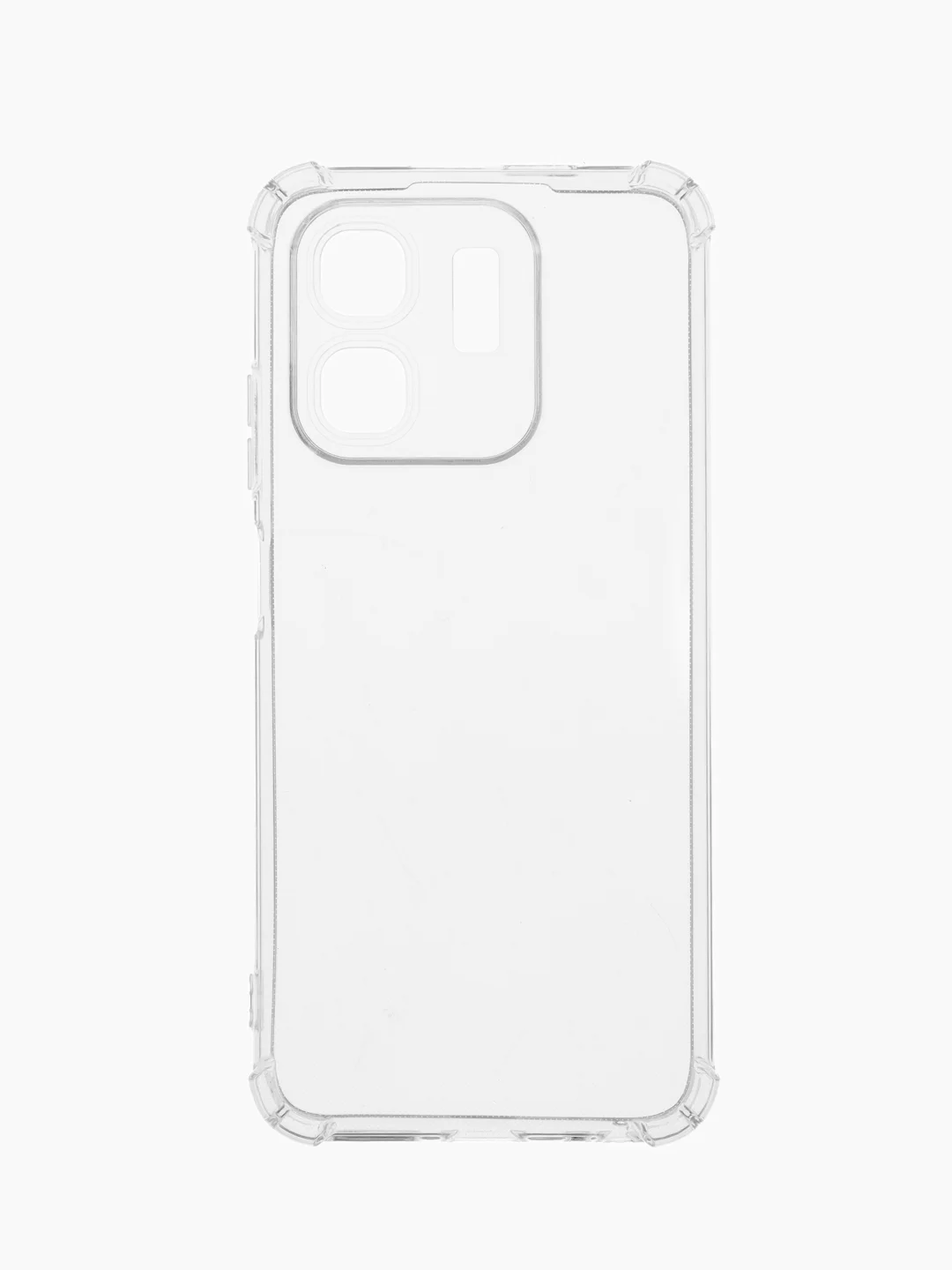 Прозрачный чехол для Infinix Hot 50i / Smart 9 (Инфиникс Хот 50 ай / Смарт 9), черный, прозрачный