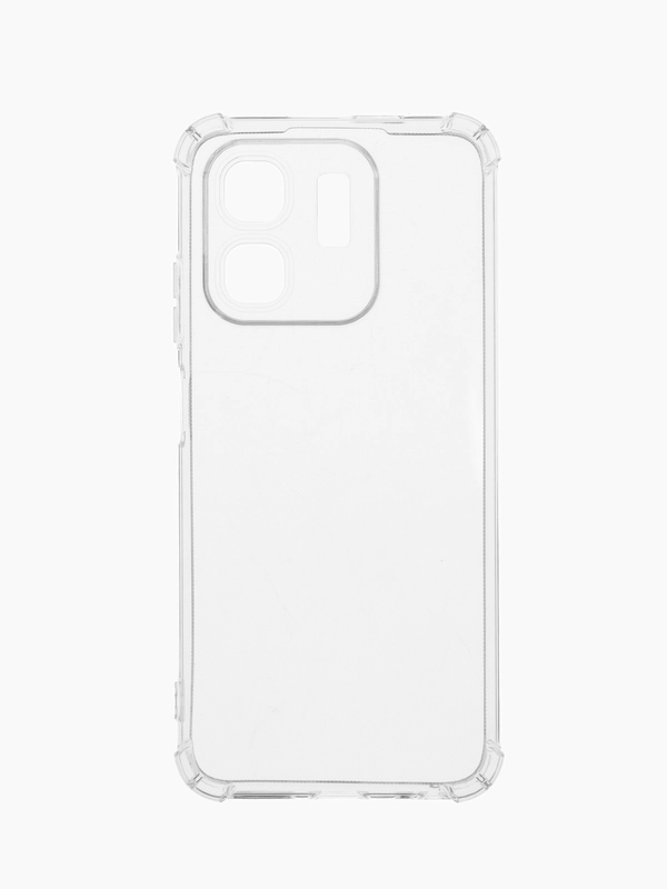 Чехол для Infinix Hot 50i / Smart 9 (Инфиникс Хот 50 ай / Смарт 9), черный, прозрачный
