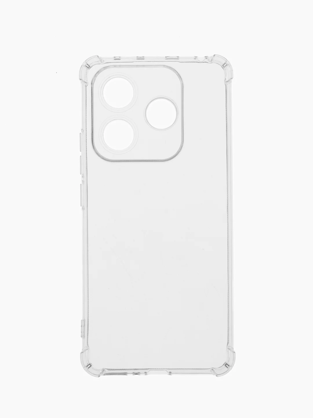 Прозрачный чехол для Xiaomi Redmi Note 14 (Сяоми Ноут 14), черный, прозрачный