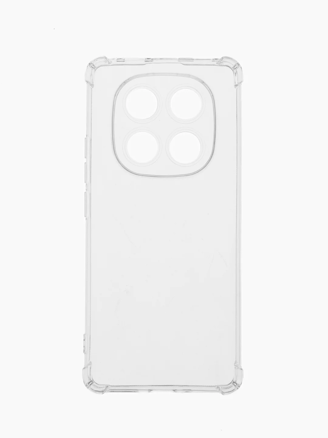 Прозрачный чехол для Xiaomi Redmi Note 14 Pro (Сяоми Ноут 14 Про), черный, прозрачный