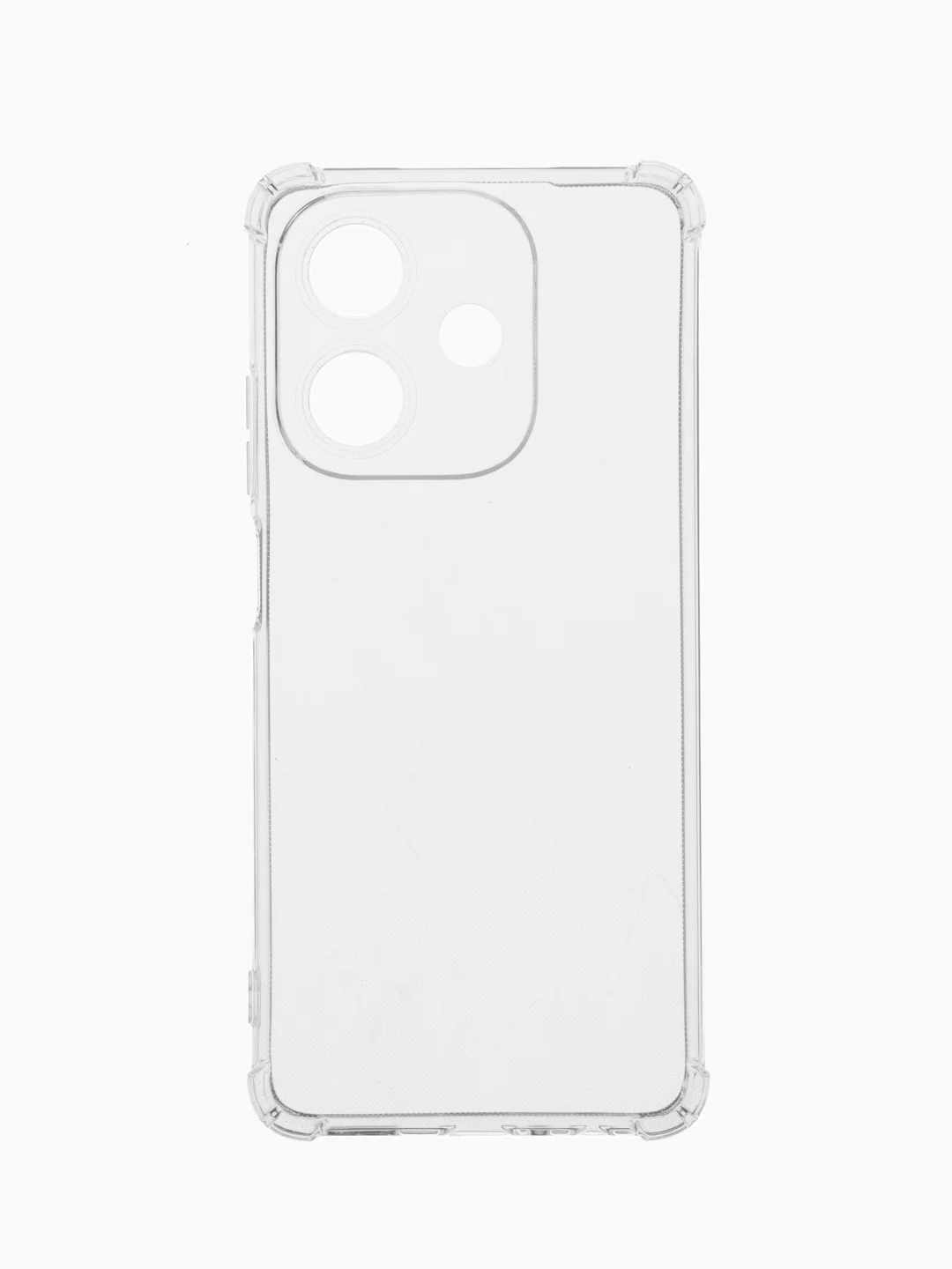 Прозрачный чехол для Oppo A3/A3X (Оппо А3/А3Х), черный, прозрачный