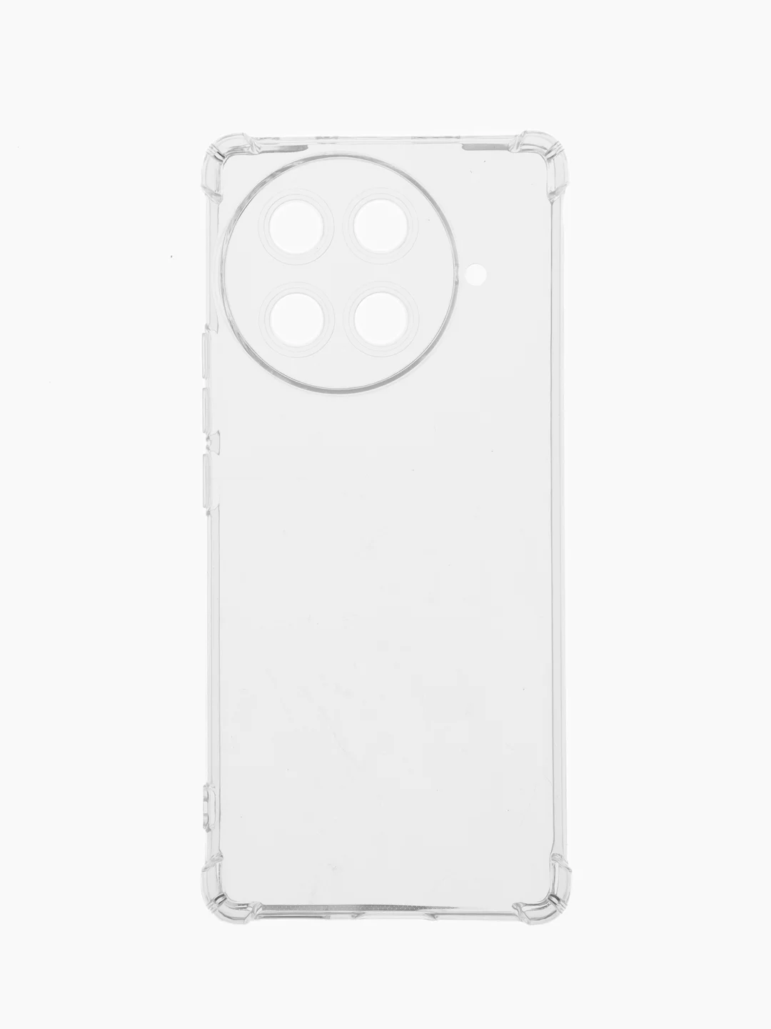 Прозрачный чехол для Tecno Camon 30S / 30S Pro (Техно Камон 30с Про), черный, прозрачный