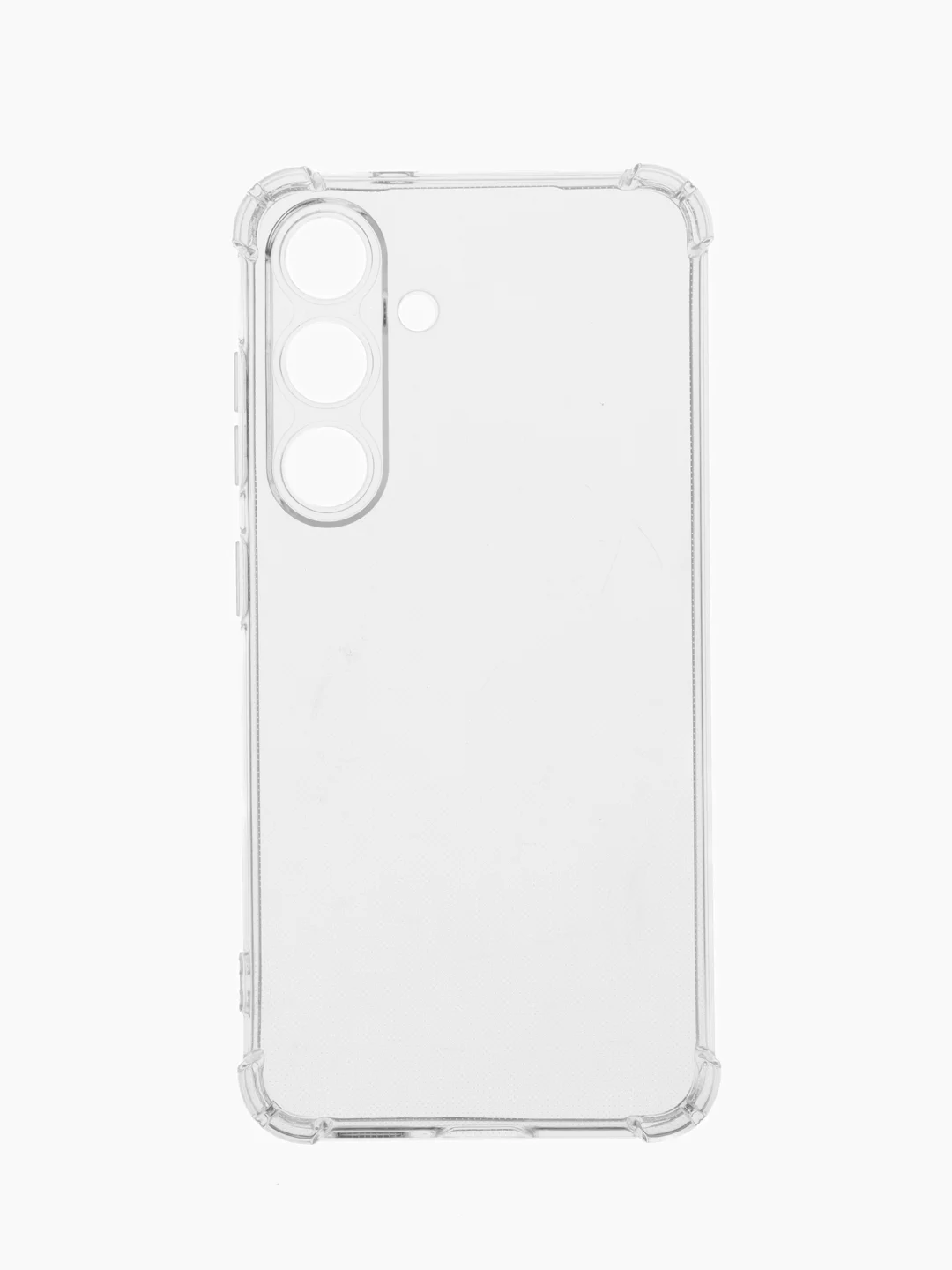 Прозрачный чехол для Samsung Galaxy S25 (Самсунг Галакси С25), черный, прозрачный