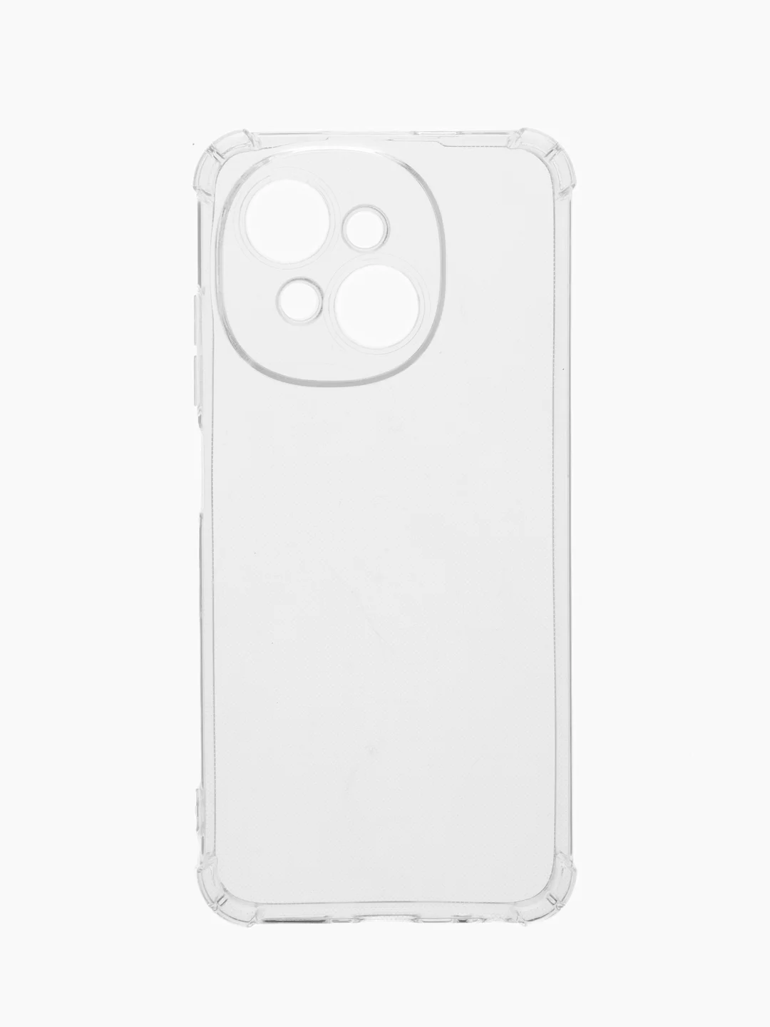 Прозрачный чехол для Tecno Spark Go 1 / Spark GO 2025 (Техно Спарк Гоу), черный, прозрачный
