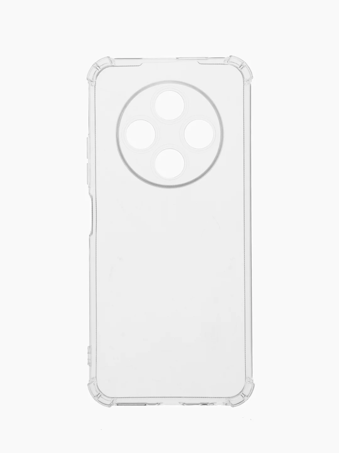Прозрачный чехол для Tecno Spark 30C (Техно Спарк 30С), черный, прозрачный