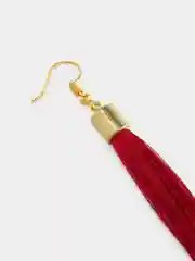 Бордовый серьги женские -кисти