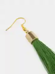 Лесной зеленый серьги женские -кисти