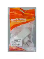 Белый сетевой разветвитель Perfeo "Ru power", 2 гнезда, 6А, без заземления, 2Т