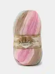 Кораллово-розовый пряжа Alize Angora Gold Batik, 20% шерсть, 80% акрил, 100 г, 550 м