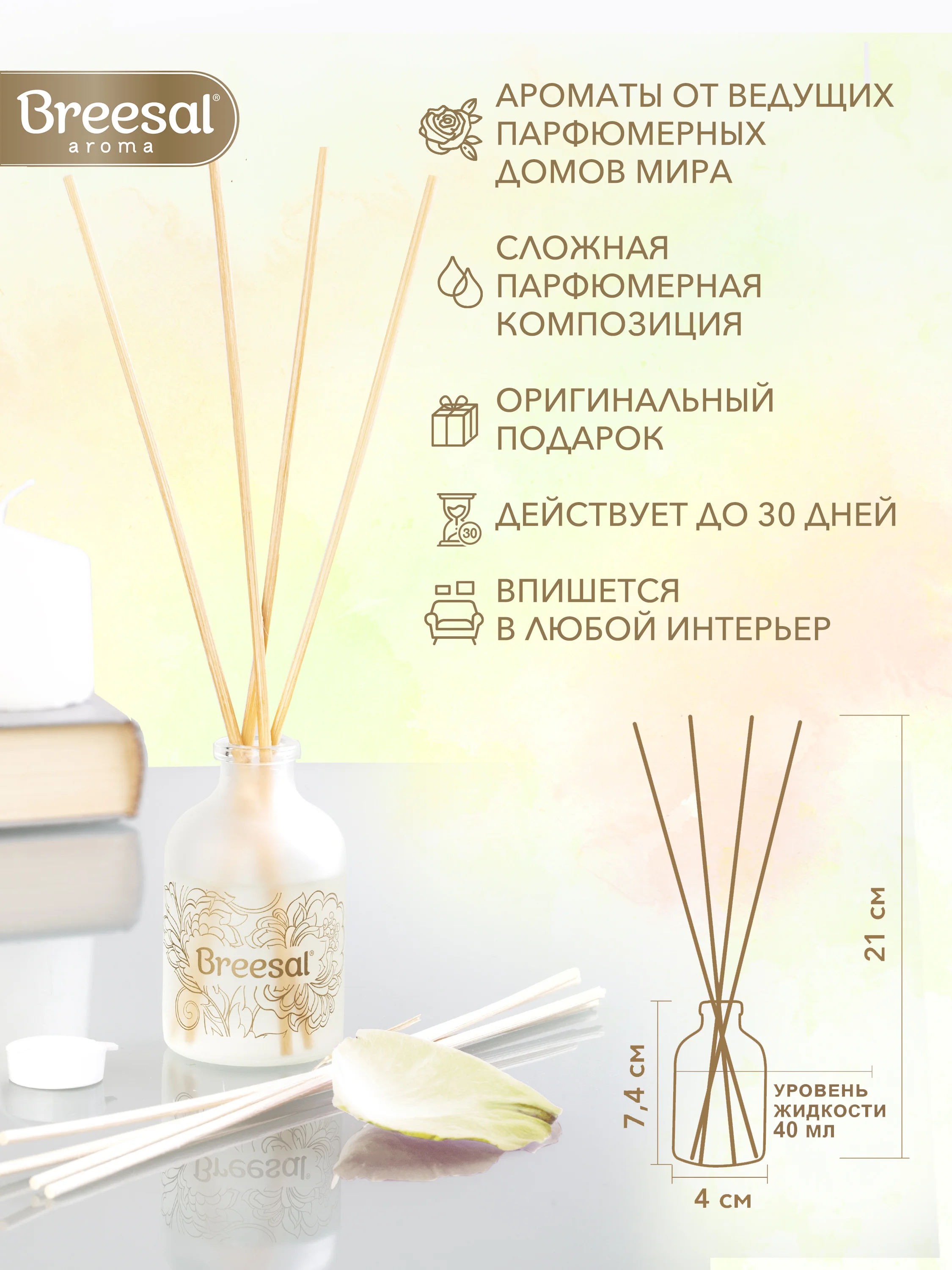 Ароматизатор для дома диффузор ароматический 3 шт