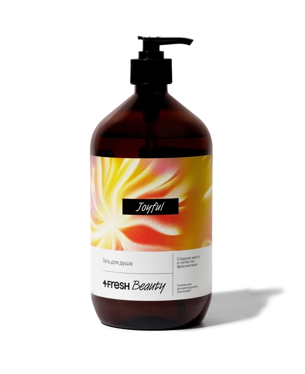 Парфюмированный гель для душа 4FRESH beauty "Сладкое манго и лепестки франжипани", 900 мл