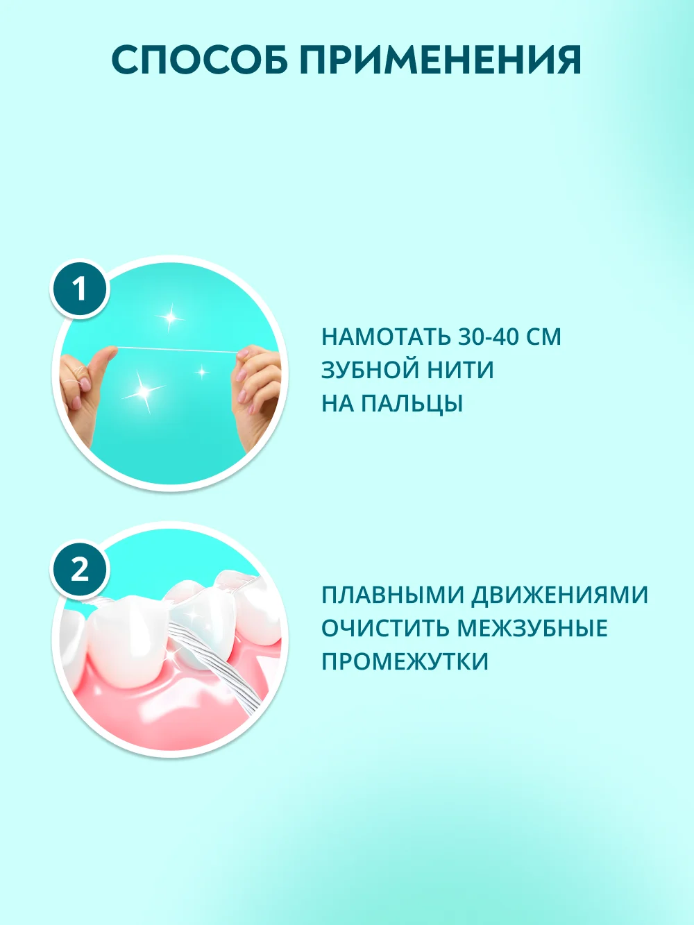 Зубная нить PRESIDENT Antibacterial с хлоргексидином, 12 м