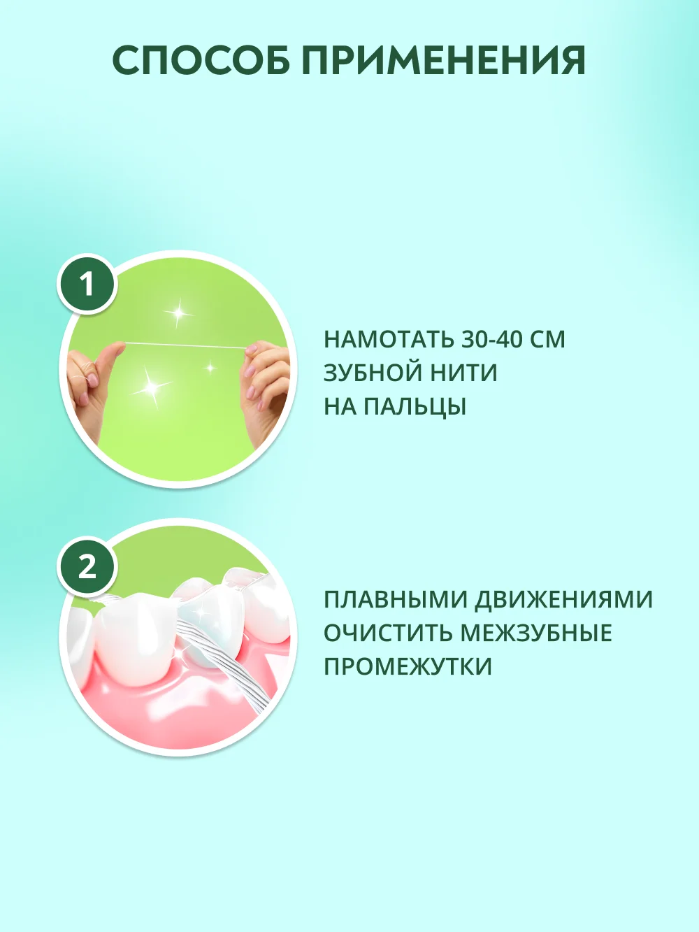Зубная нить с фтором PRESIDENT Classic, вощёная, свежая мята, 50 м