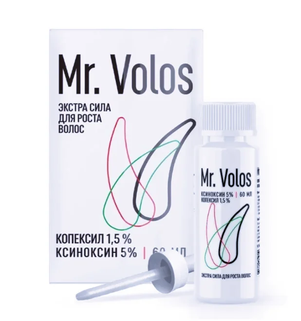 Средство для роста волос и бороды, Mr. Volos, 3 флакона