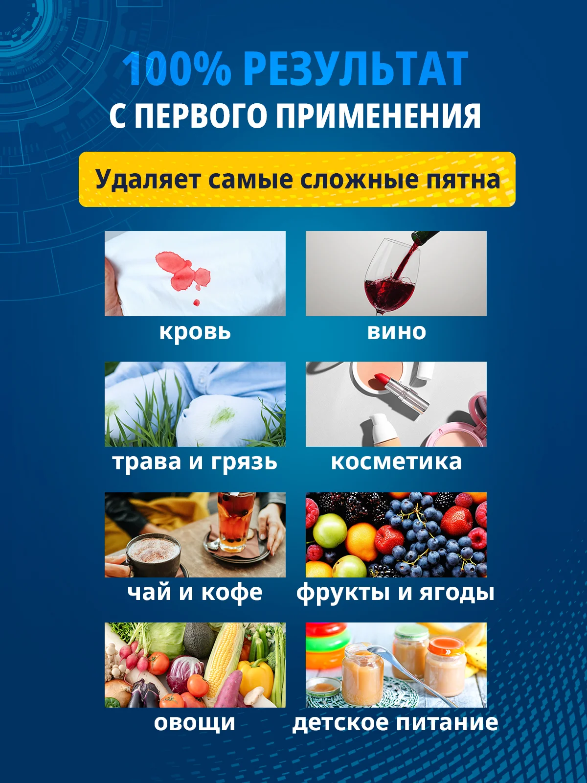 Пятновыводитель отбеливатель SOS, 4 саше