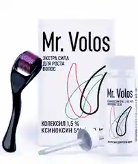 Набор для роста волос и бороды Mr. Volos Ксиноксин 5% + Мезороллер 1,5 мм