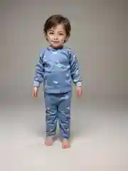 Ледяной детская пижама утепленная для мальчика, девочки на 1-4 года, 4-7 лет