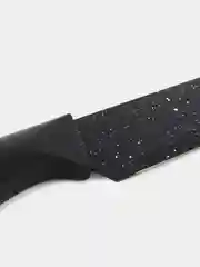 Черный набор кухонных ножей из нержавеющей стали