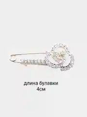 Бордовый булавка декоративная