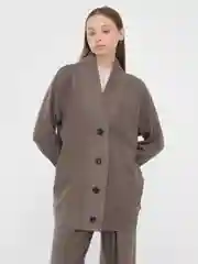 Бежевый женский костюм трикотажный