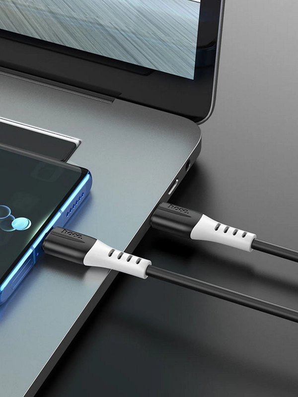 Кабель type-c type-c для iPhone и Android 60W Hoco X82, быстрая зарядка, длина 1 м