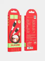 Черный кабель type-c type-c для iPhone и Android 60W Hoco X82, быстрая зарядка, длина 1 м