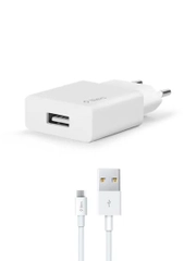 Сетевое зарядное устройство TTEC SmartCharger Travel Charger, 2.1 A, с кабелем Micro USB
